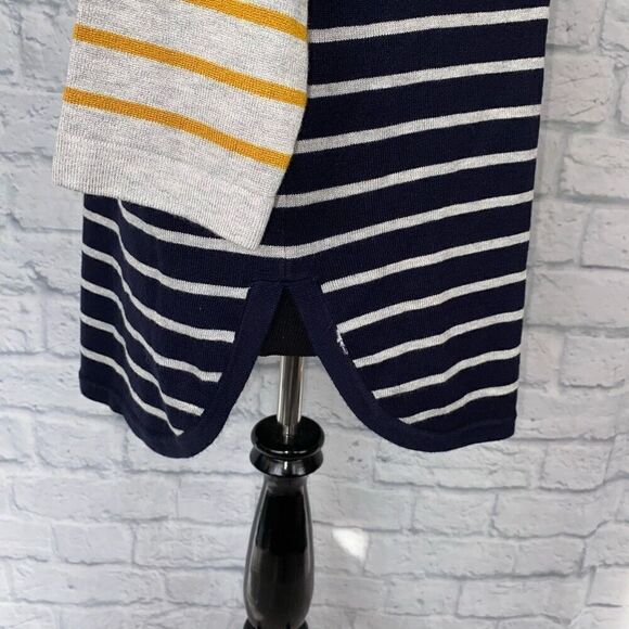 United States sweaters women M NWT Vneck Longsleeve pullover stripe sweater - Picture 6 of 10